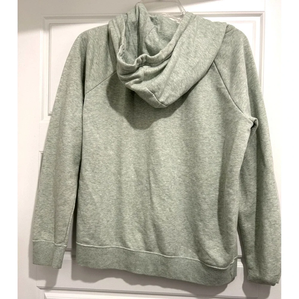 NIKE Seafoam Green White Heathered Pullover Long Sleeve‎ Hoodie Sweatshirt SMALL